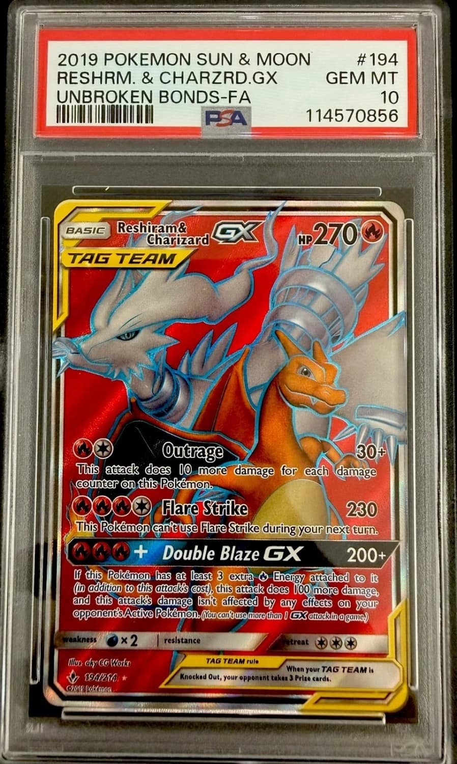 Reshiram & Charizard Gx