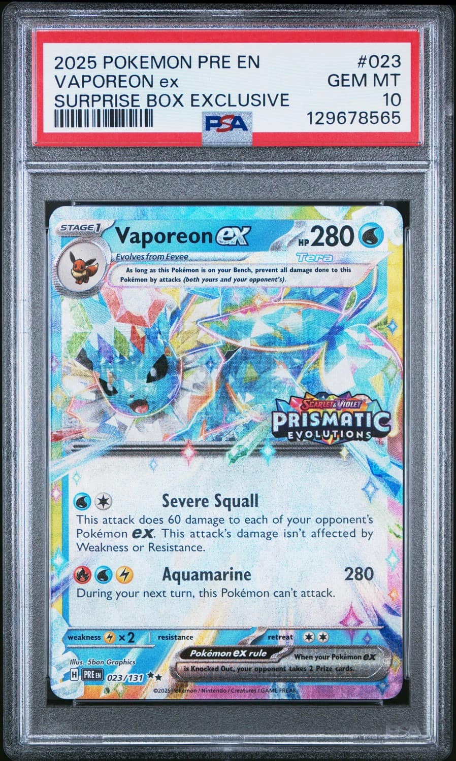 Vaporeon Ex