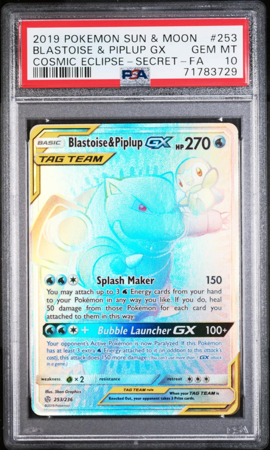 Blastoise & Piplup Gx