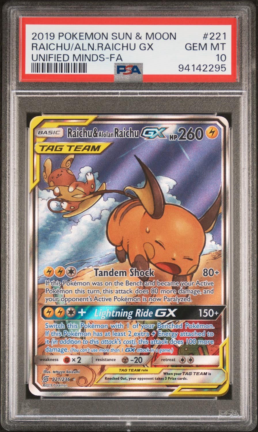 Raichu & Alolan Raichu Gx