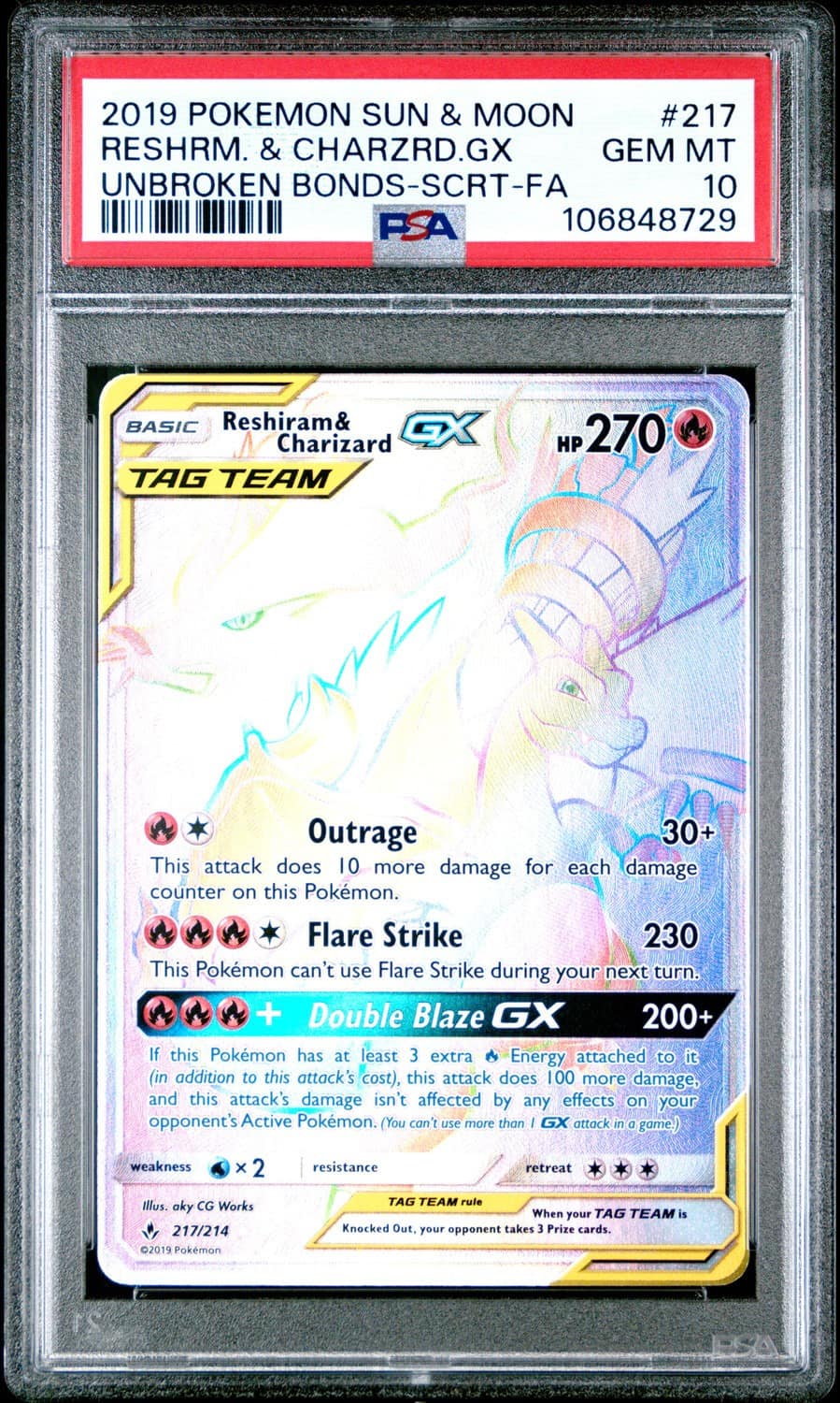 Reshiram & Charizard Gx