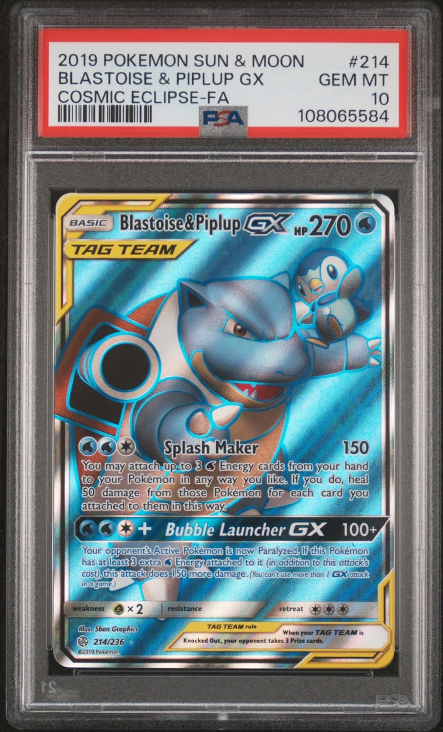 Blastoise & Piplup Gx