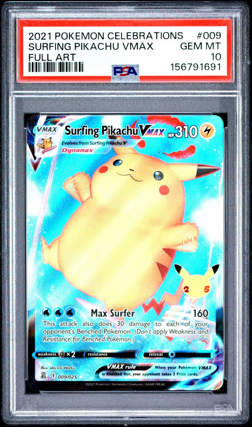 Surfing Pikachu Vmax