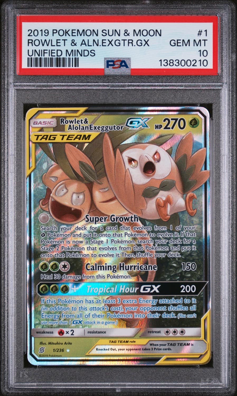 Rowlet & Alolan Exeggutor Gx