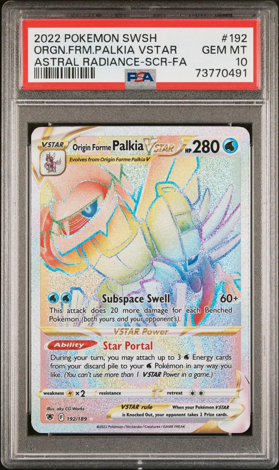 Organic Form Palkia Vstar