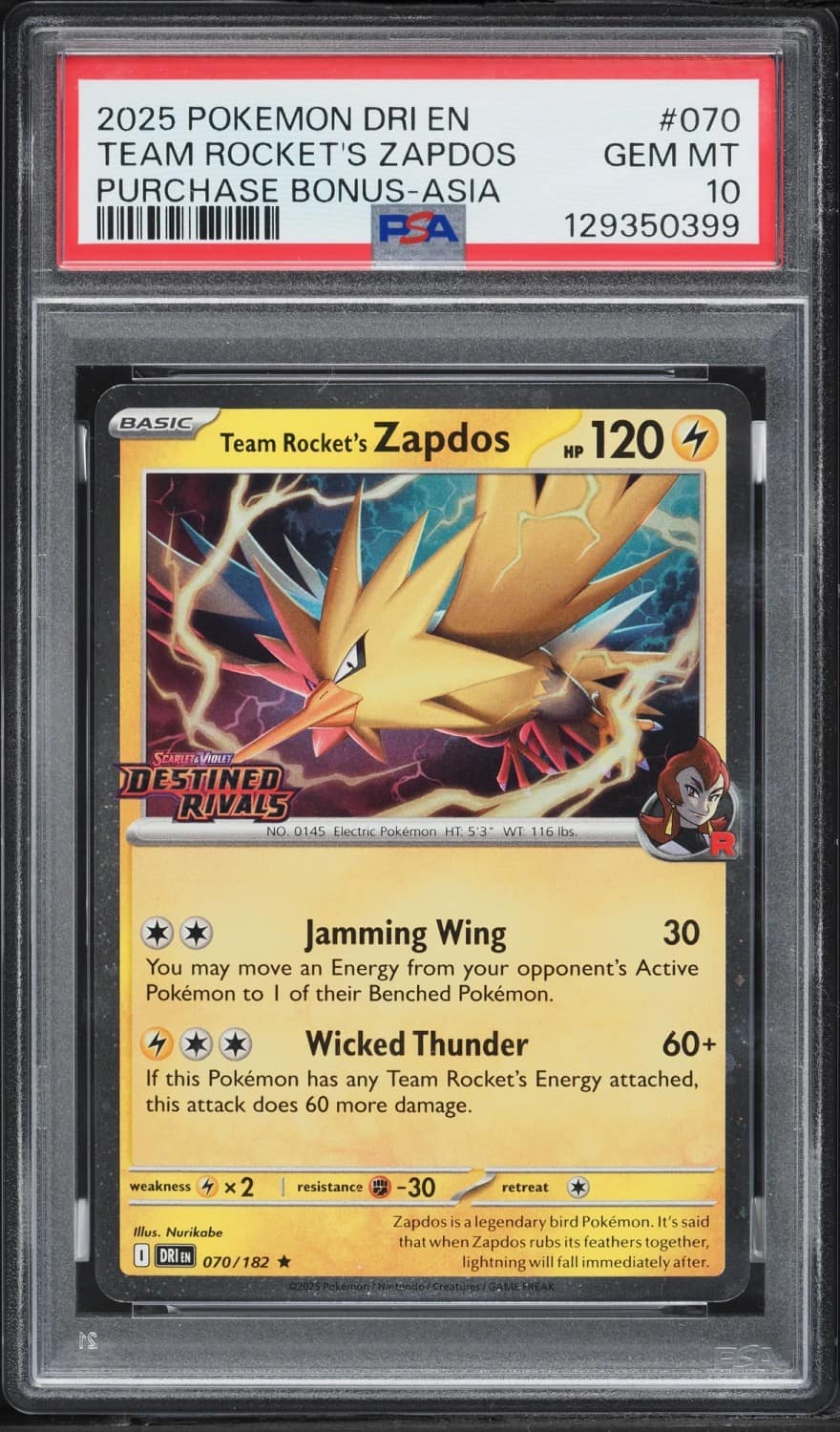 Team Rocket'S Zapdos