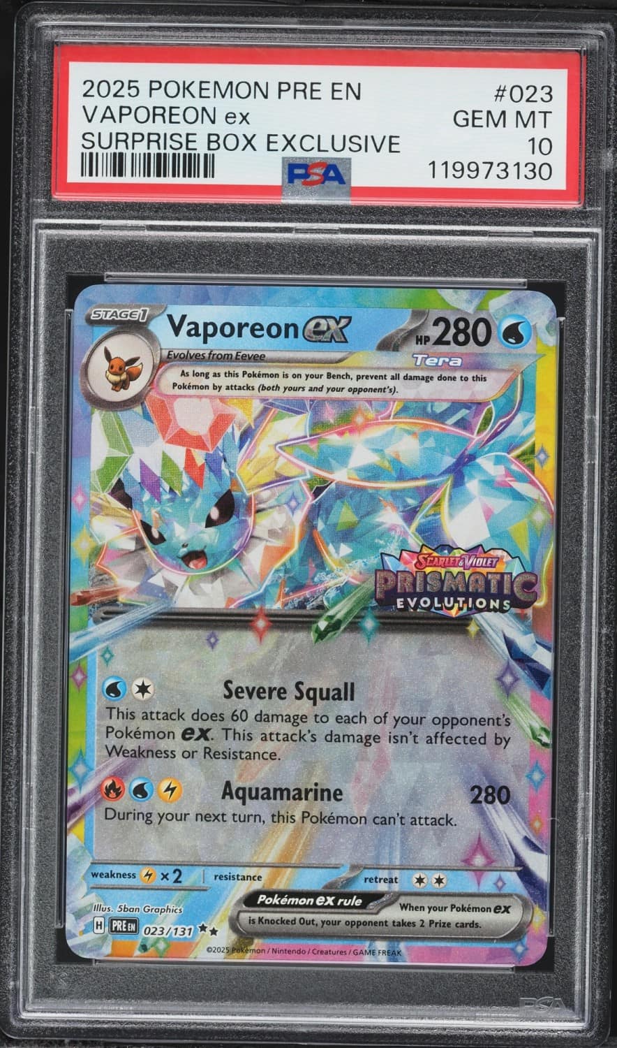 Vaporeon Ex