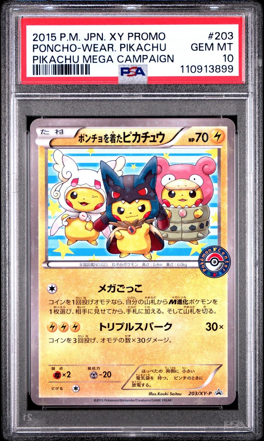 Poncho-Wear Pikachu