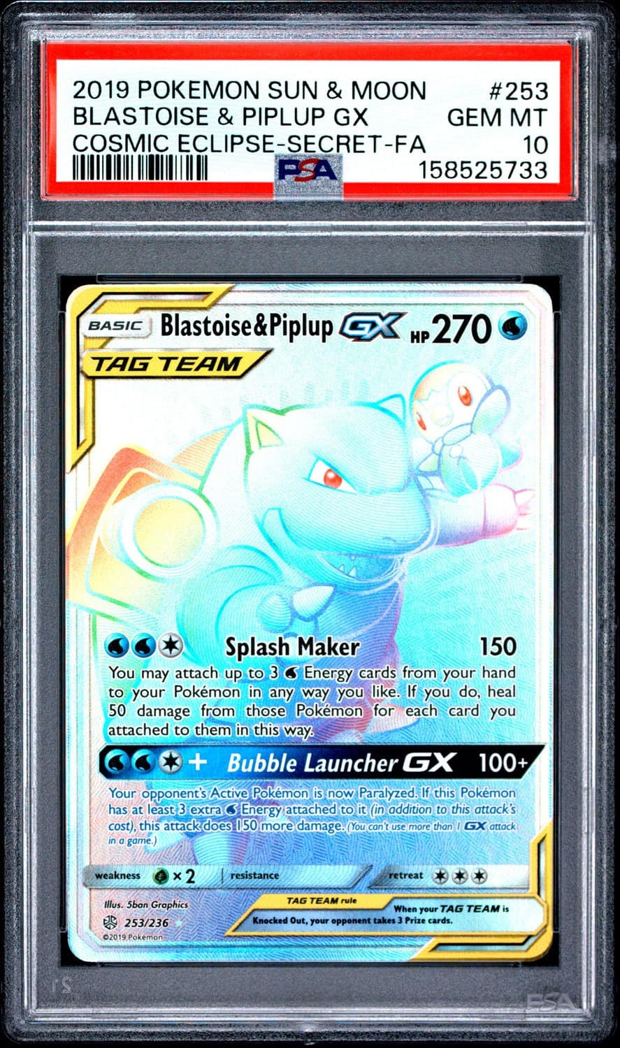Blastoise & Piplup Gx