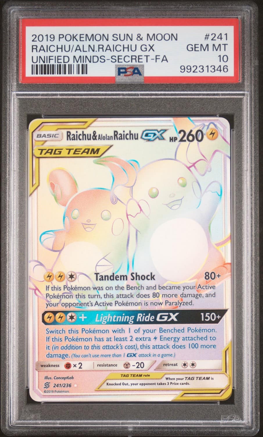 Raichu & Alolan Raichu Gx