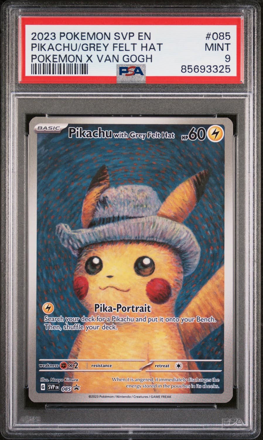 Pikachu/grey Felt Hat