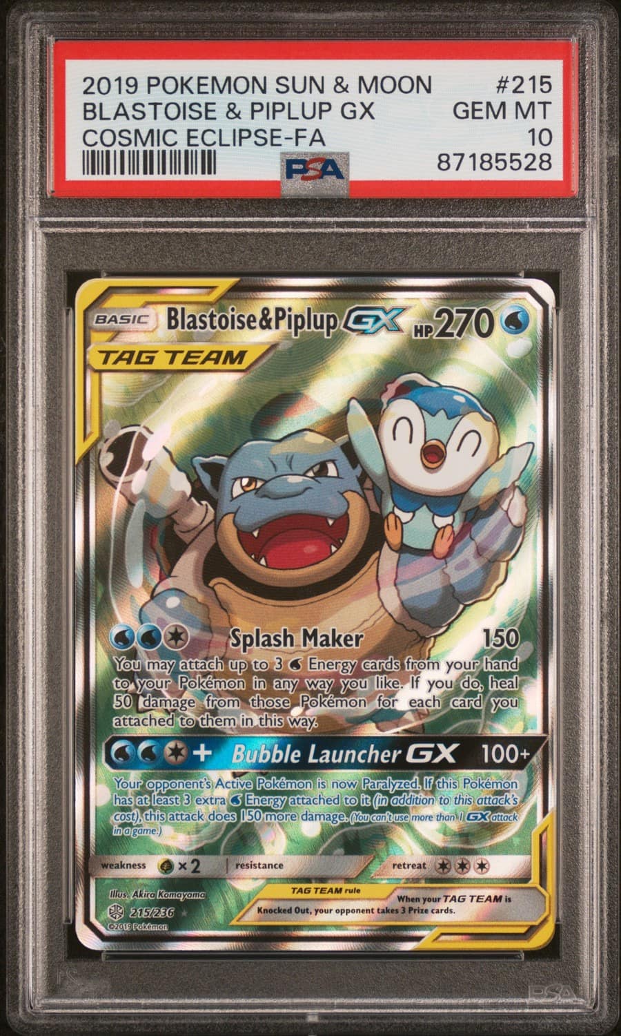 Blastoise & Piplup Gx