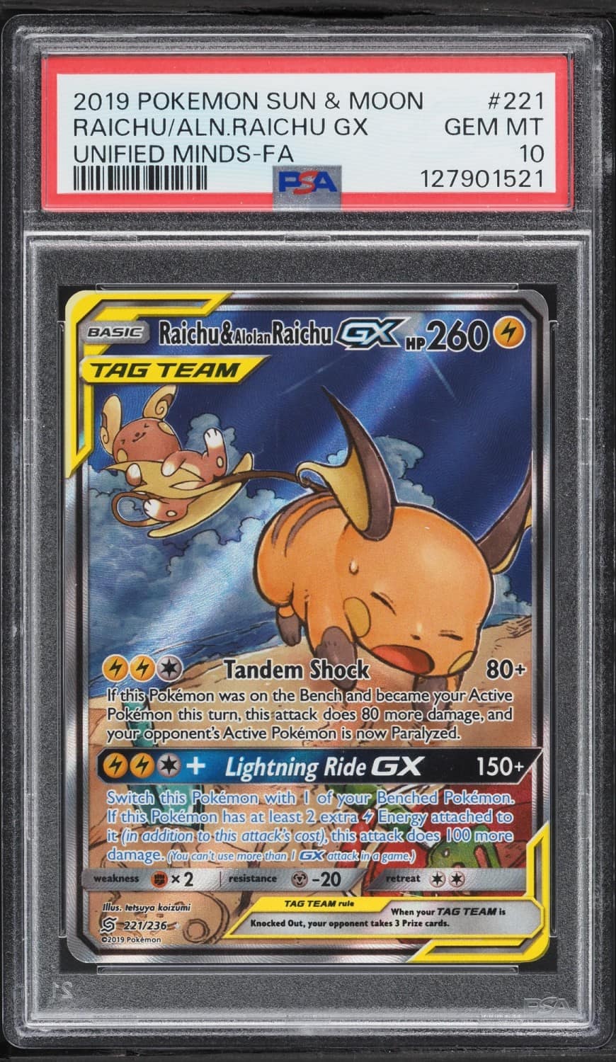 Raichu & Alolan Raichu Gx