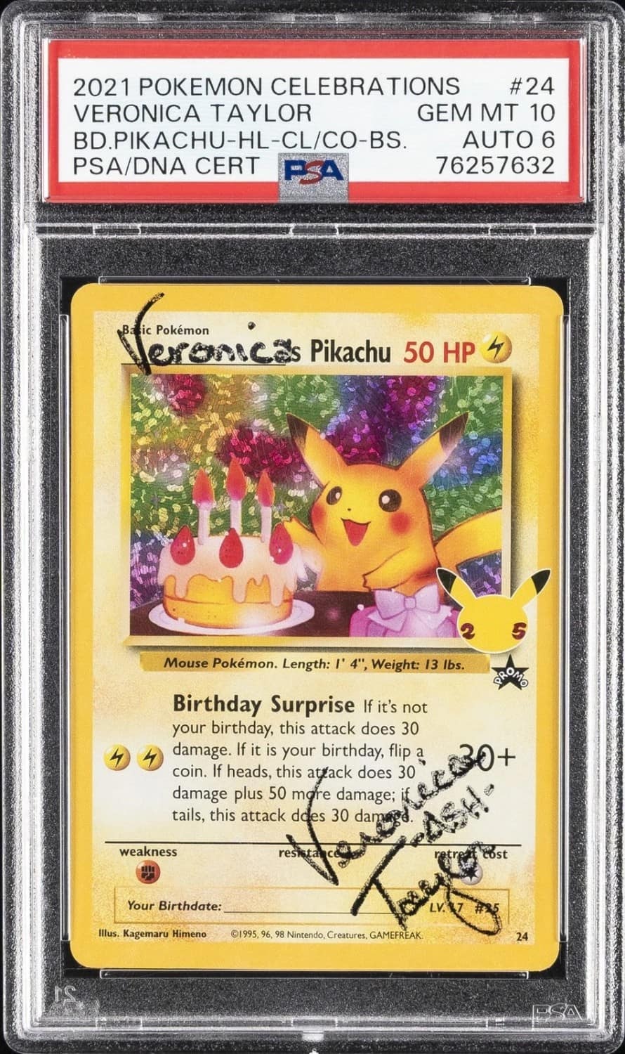 _____'S Pikachu Stamp [25th Anniversary] Textured Confetti Holo