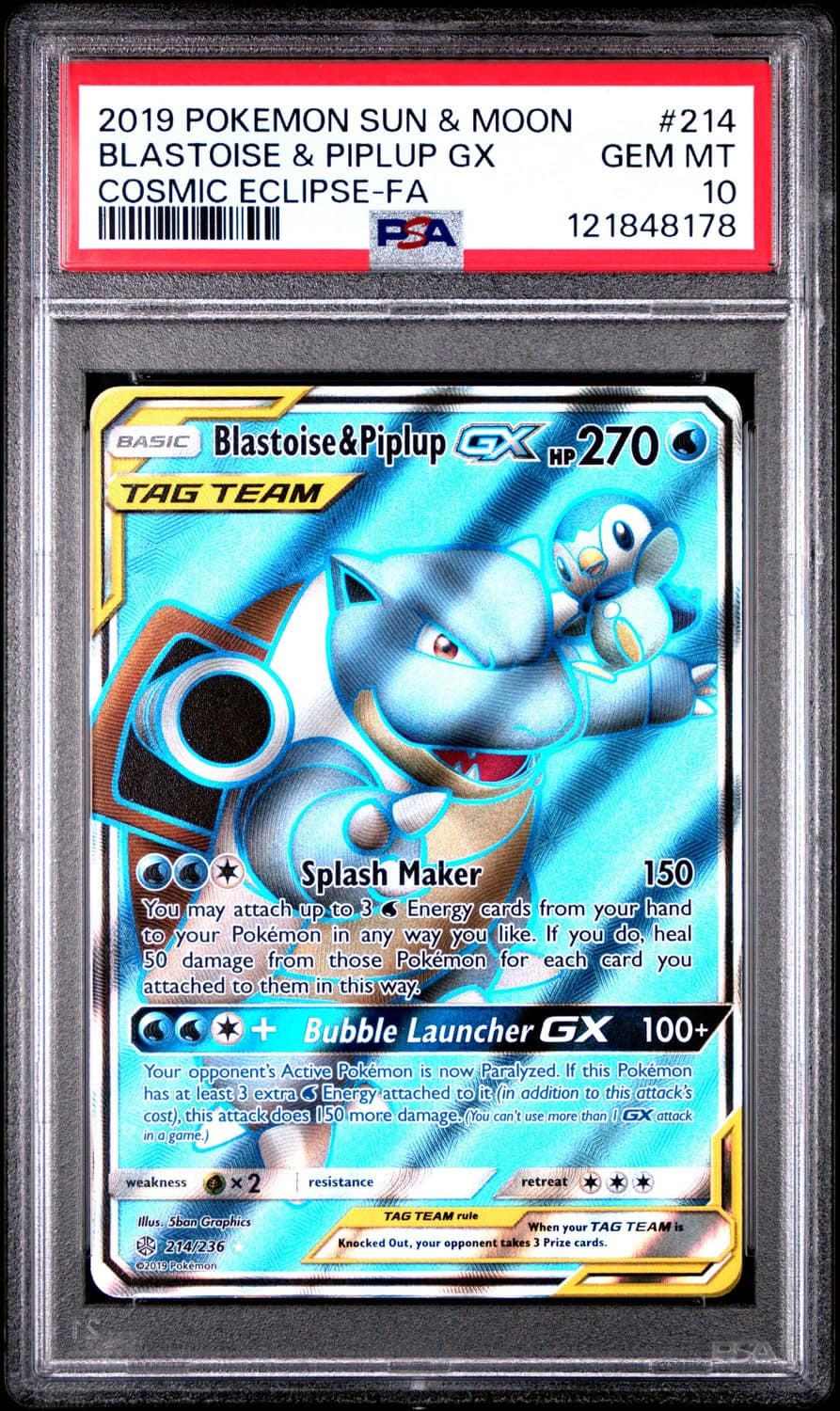 Blastoise & Piplup Gx