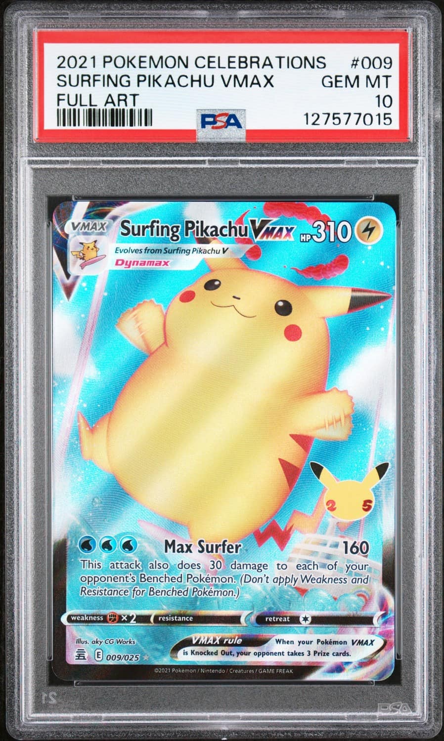 Surfing Pikachu Vmax