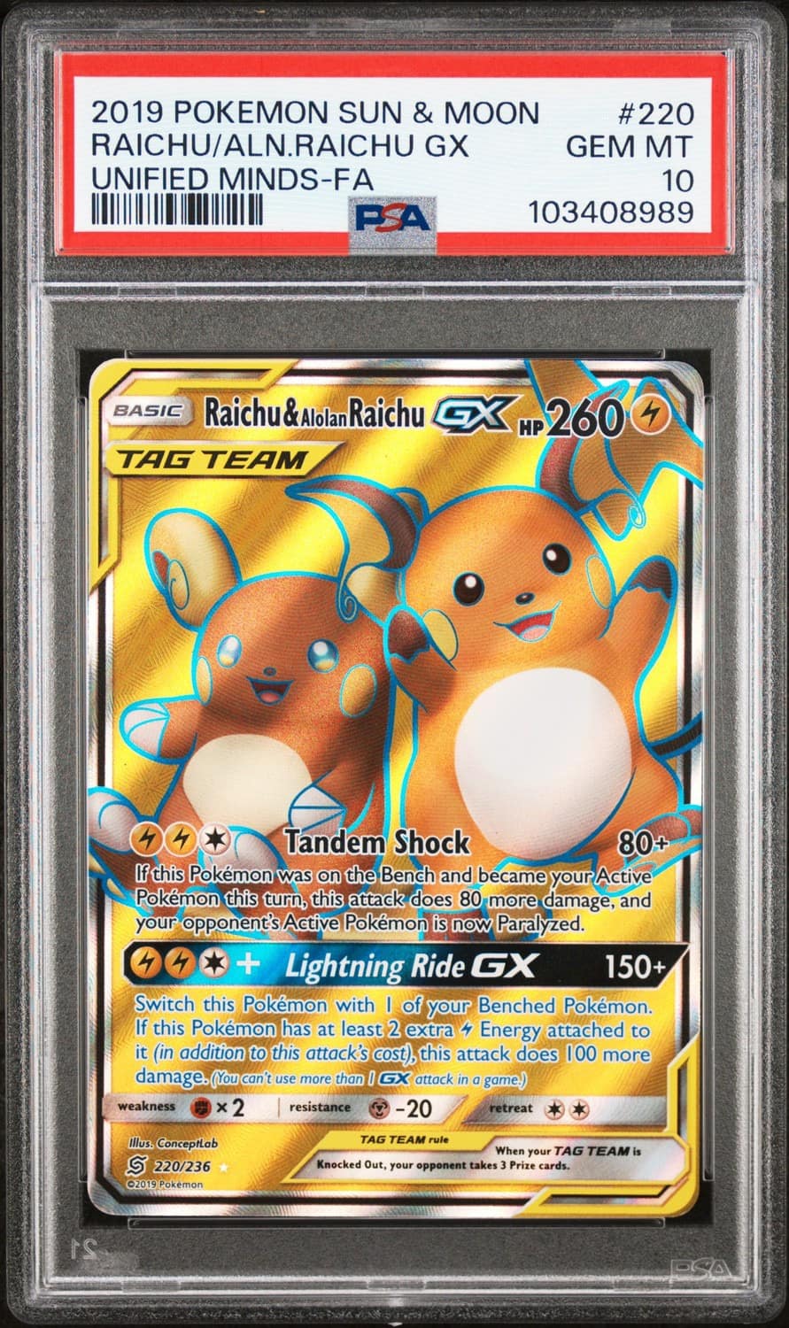 Raichu & Alolan Raichu Gx