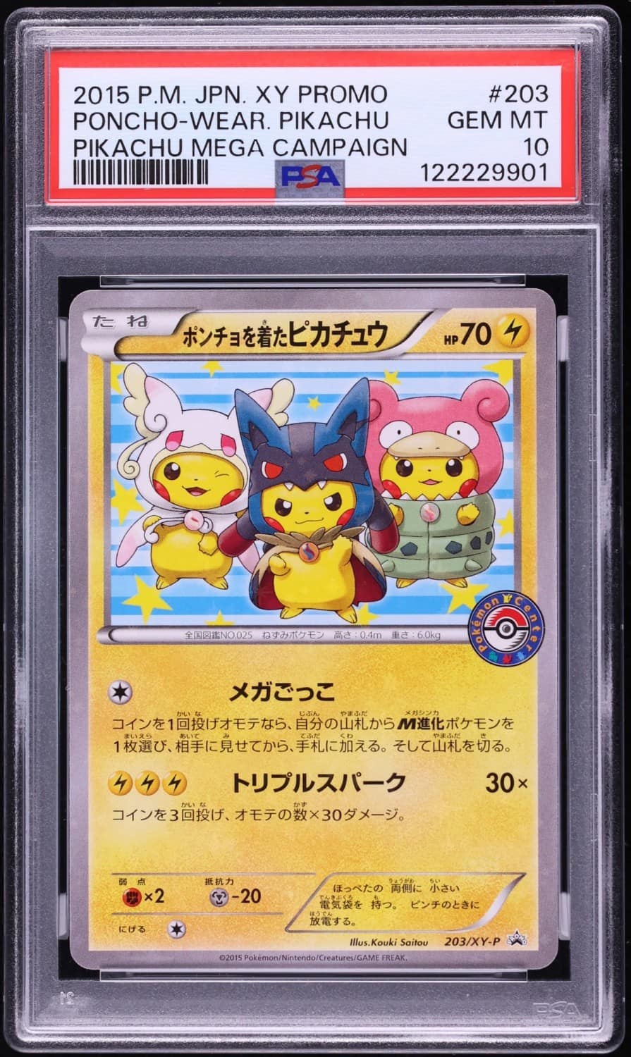 Poncho-Wear Pikachu