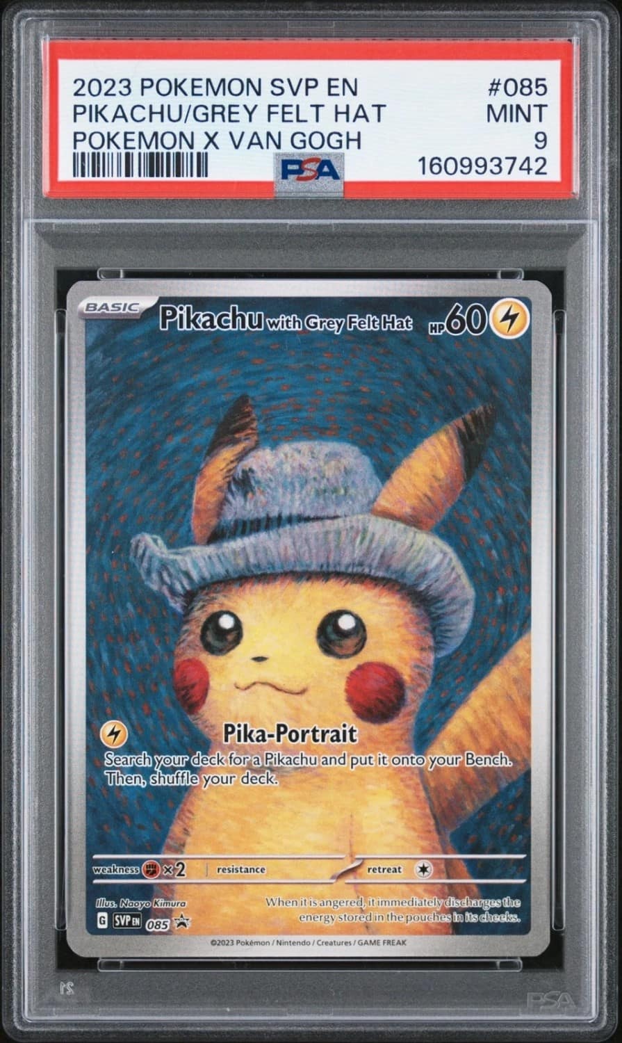 Pikachu/grey Felt Hat