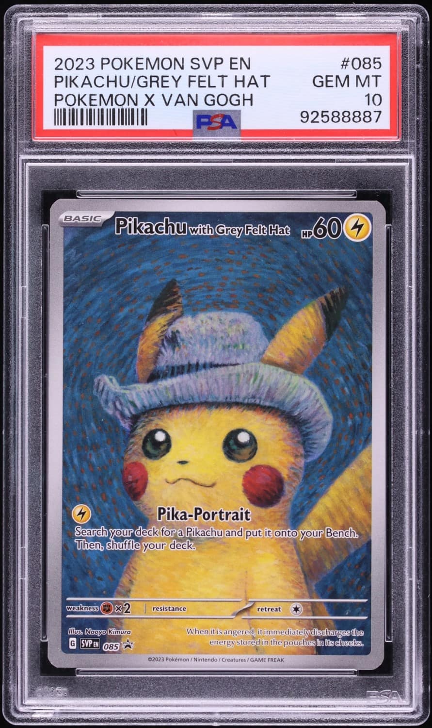 Pikachu/grey Felt Hat