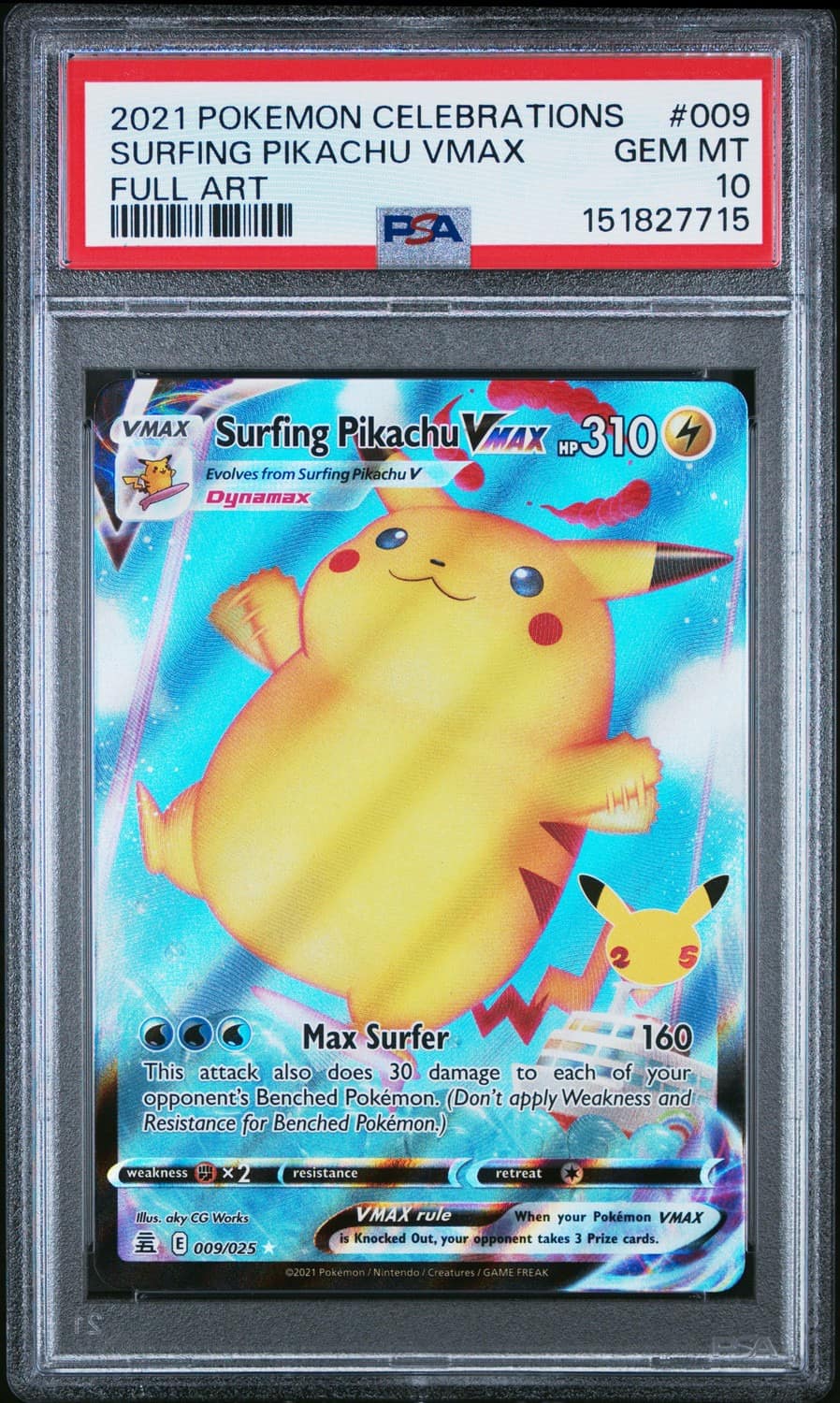 Surfing Pikachu Vmax