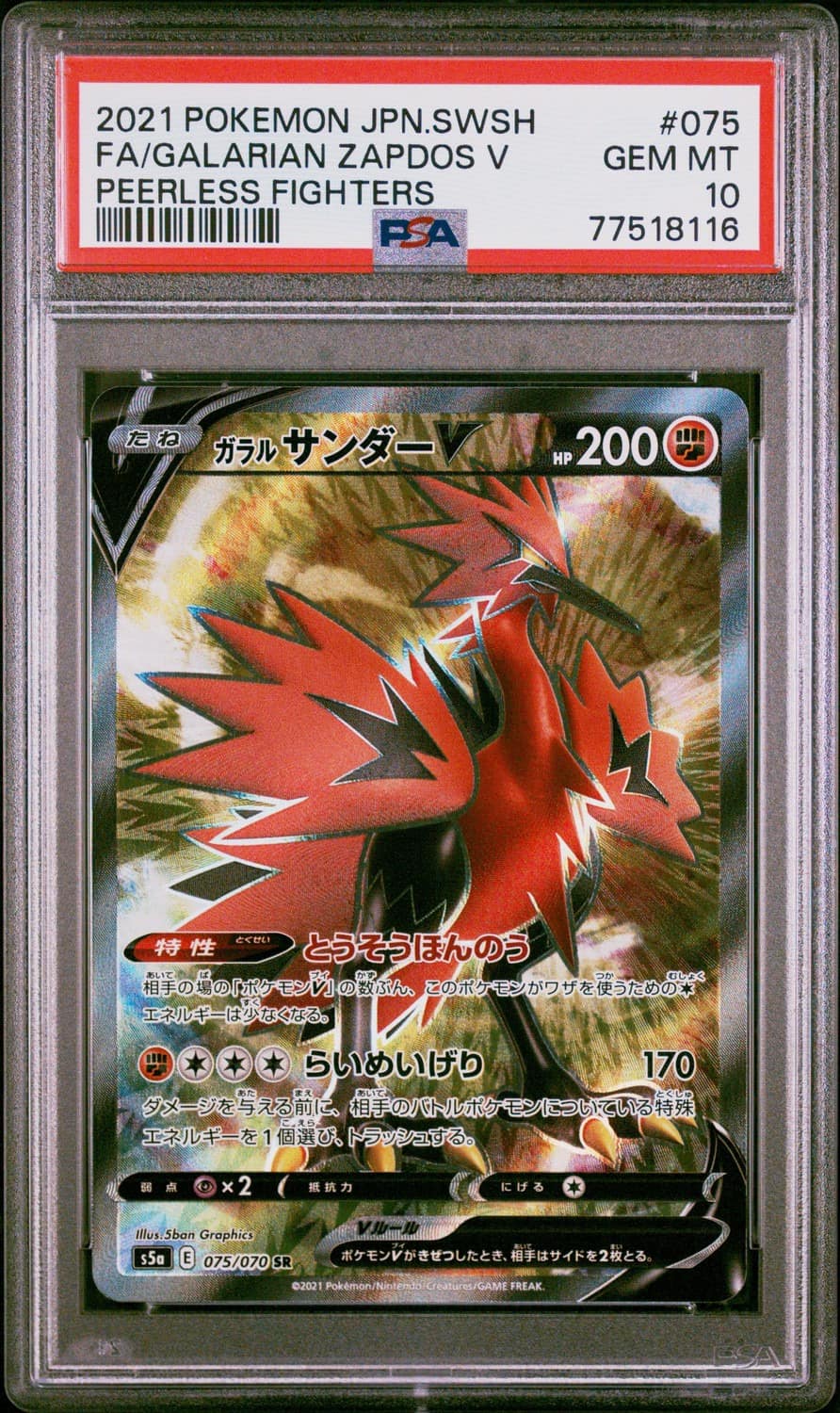 Galarian Zapdos V