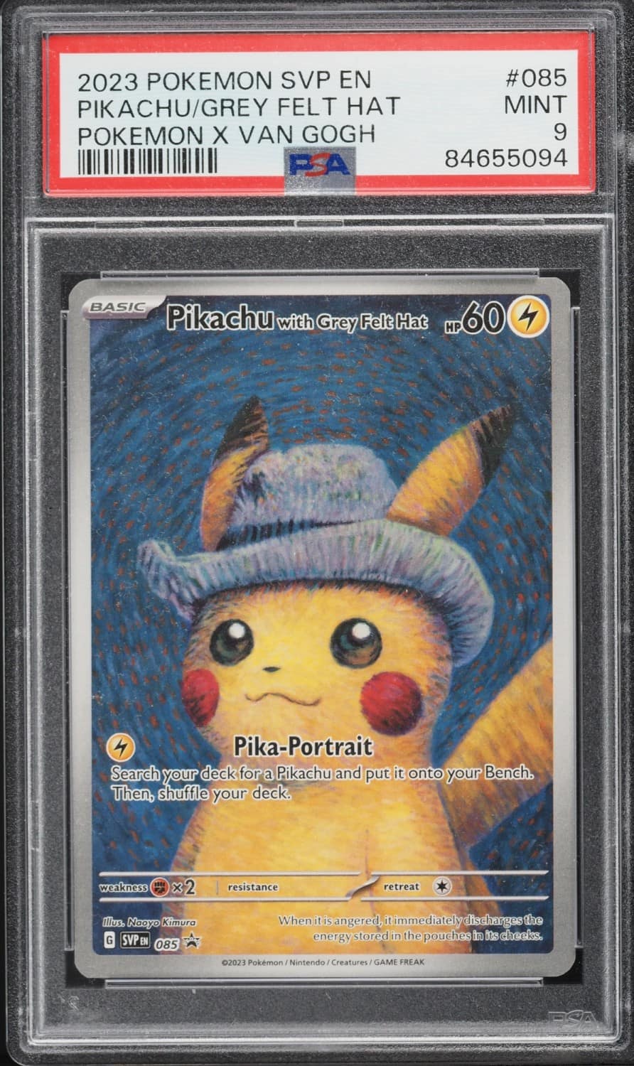 Pikachu/grey Felt Hat