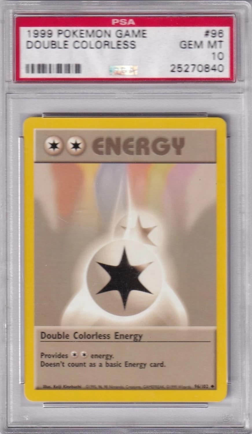 Double Colorless Energy