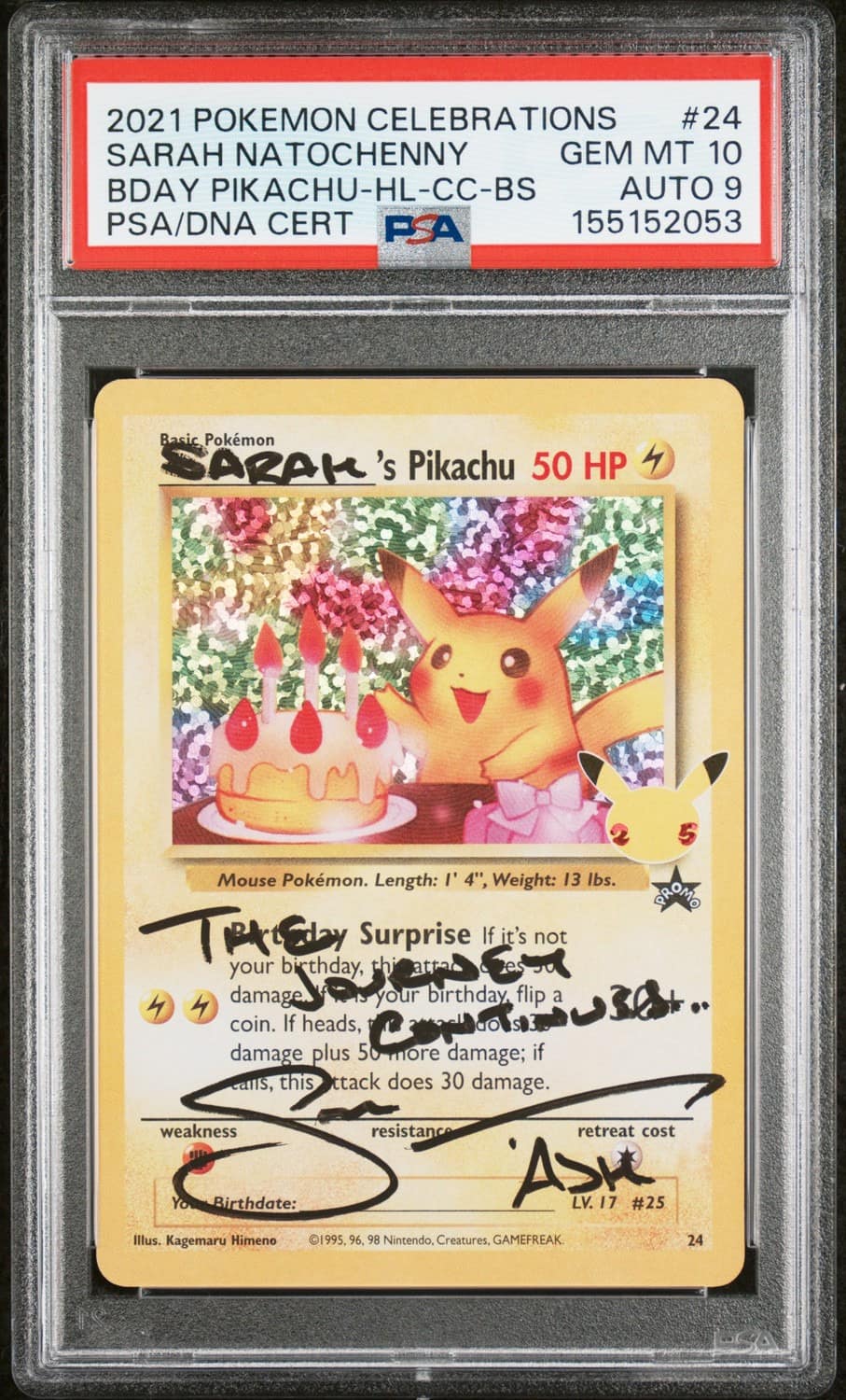 _____'S Pikachu Stamp [25th Anniversary] Textured Confetti Holo