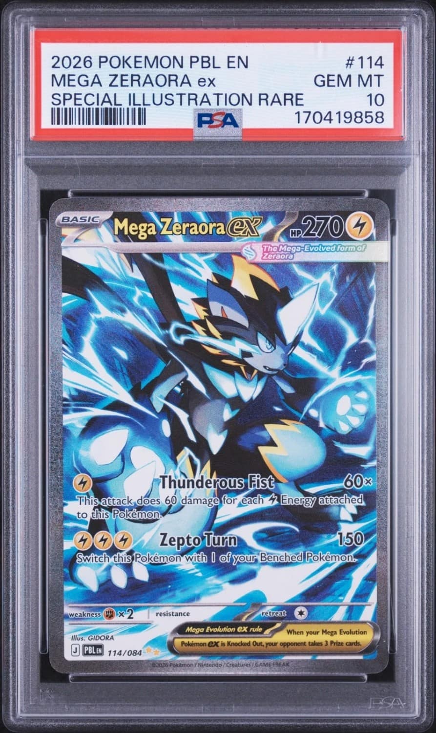 Mega Zeraora Ex