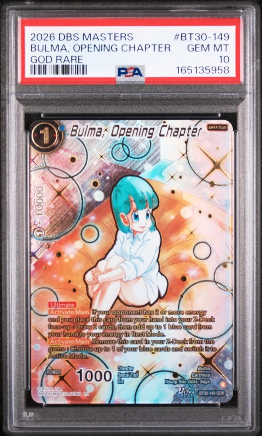 Bulma, Opening Chapter