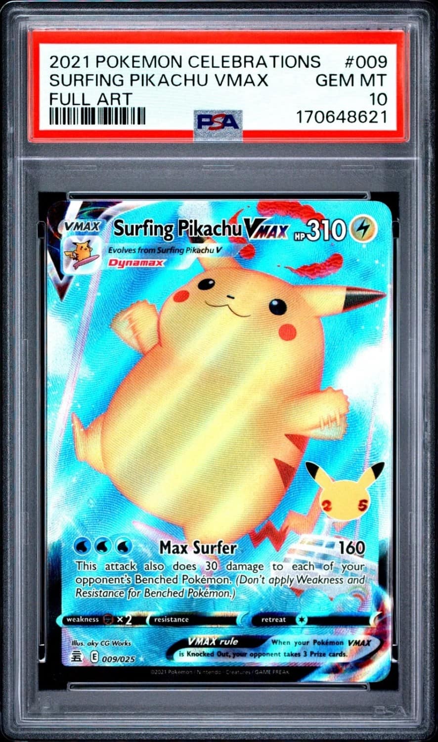 Surfing Pikachu Vmax