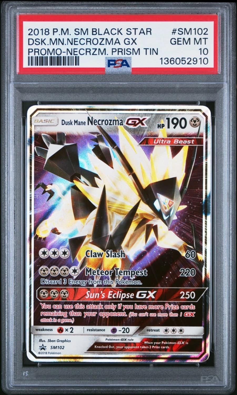 Dusk Mane Necrozma Gx