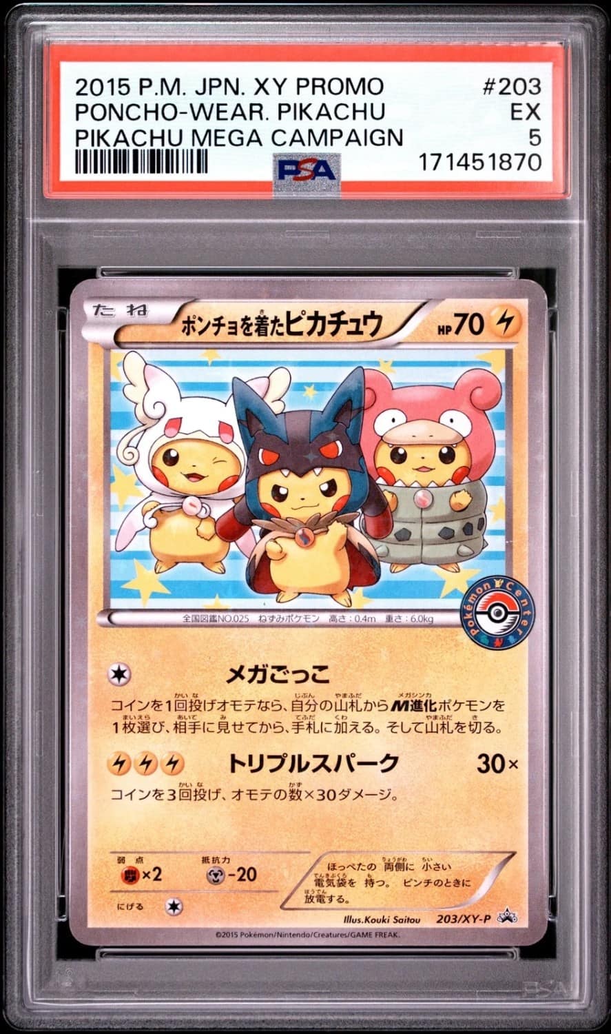 Poncho-Wear Pikachu