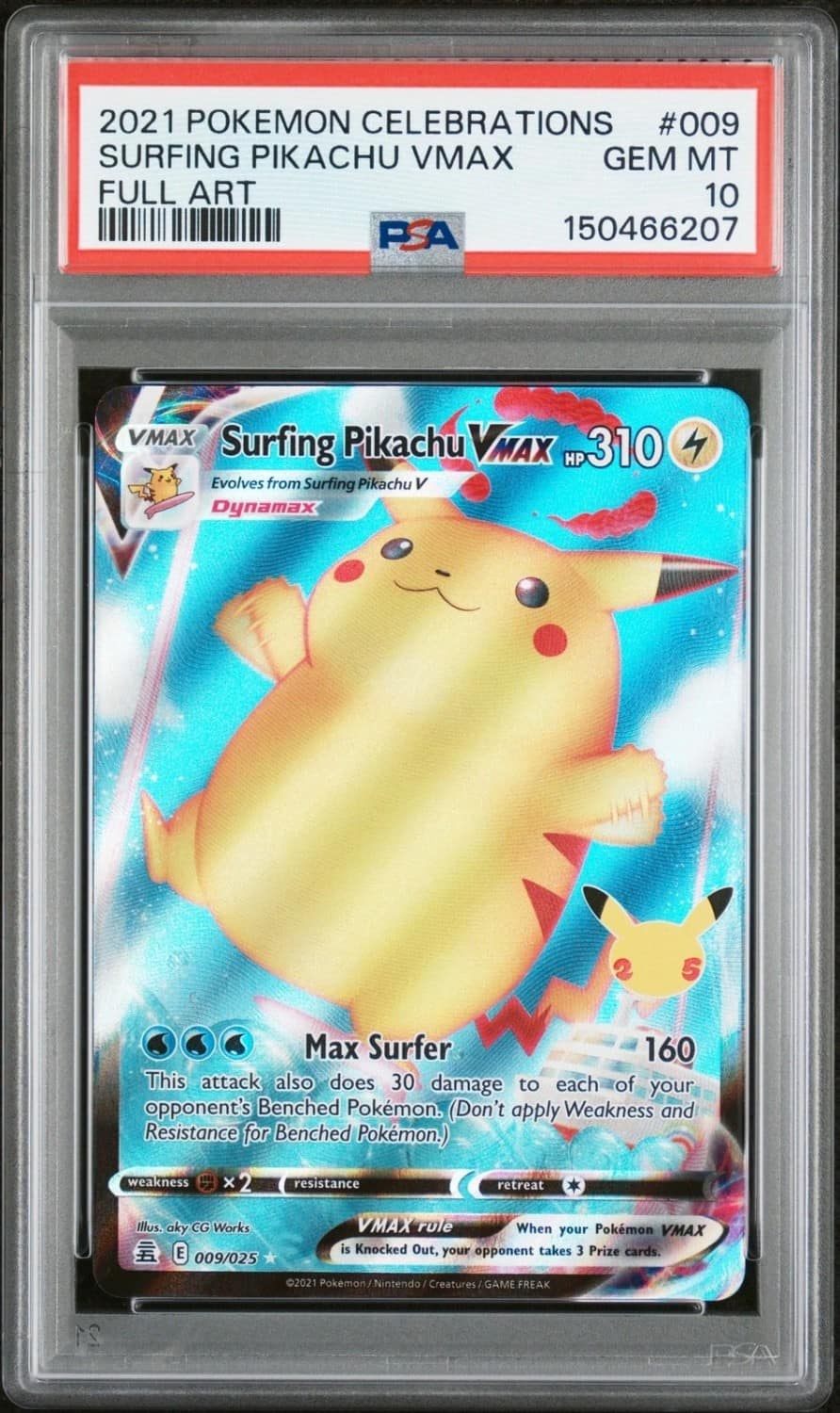 Surfing Pikachu Vmax