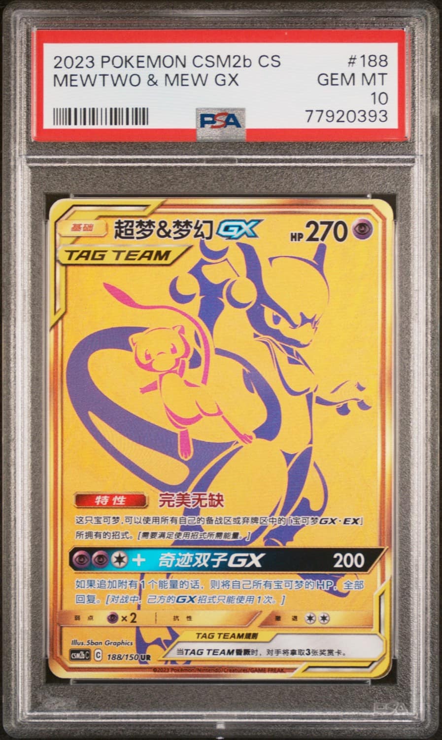 Mewtwo & Mew Gx