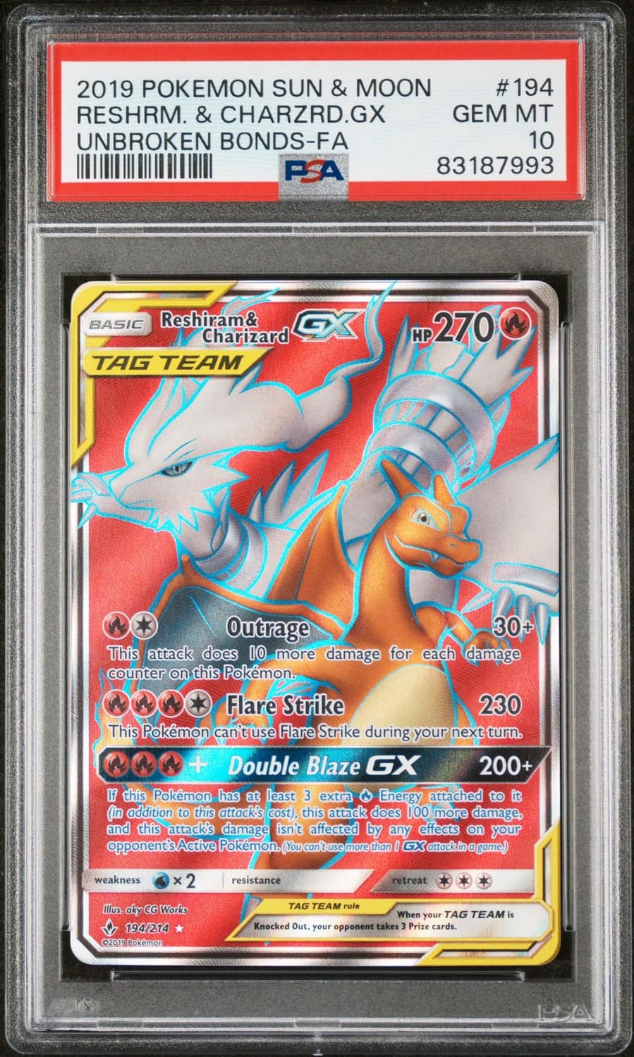 Reshiram & Charizard Gx