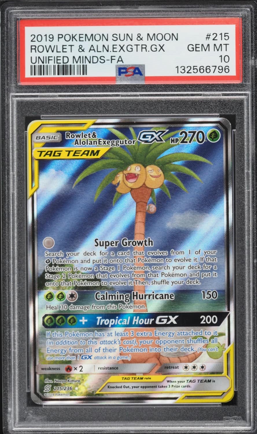 Rowlet & Alolan Exeggutor Gx