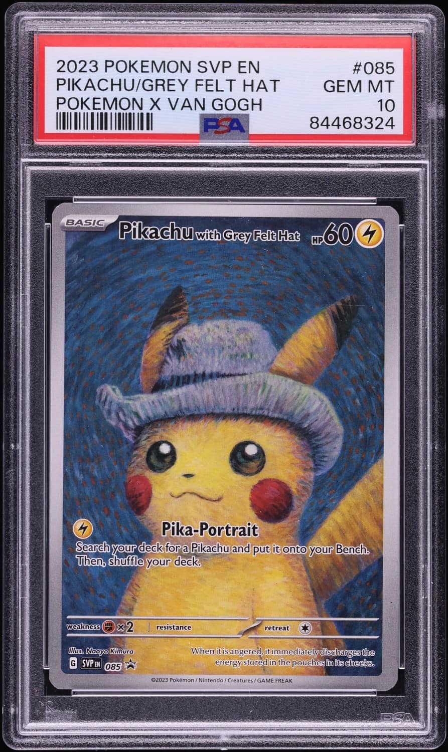 Pikachu/grey Felt Hat