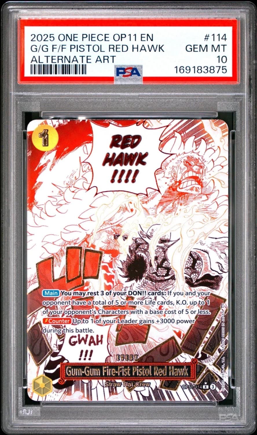 Gum-Gum Fire-Fist Pistol Red Hawk