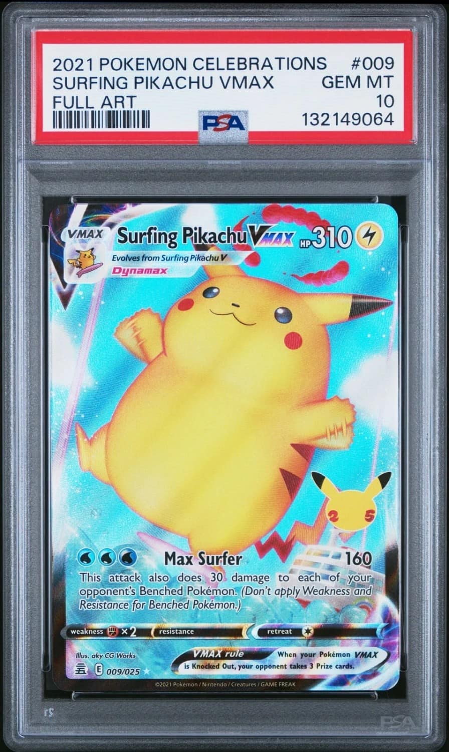 Surfing Pikachu Vmax