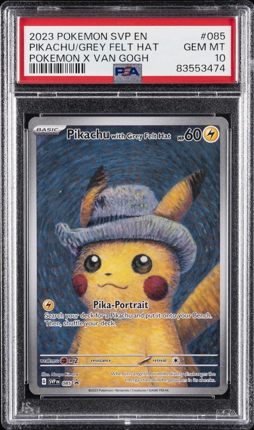 Pikachu/grey Felt Hat