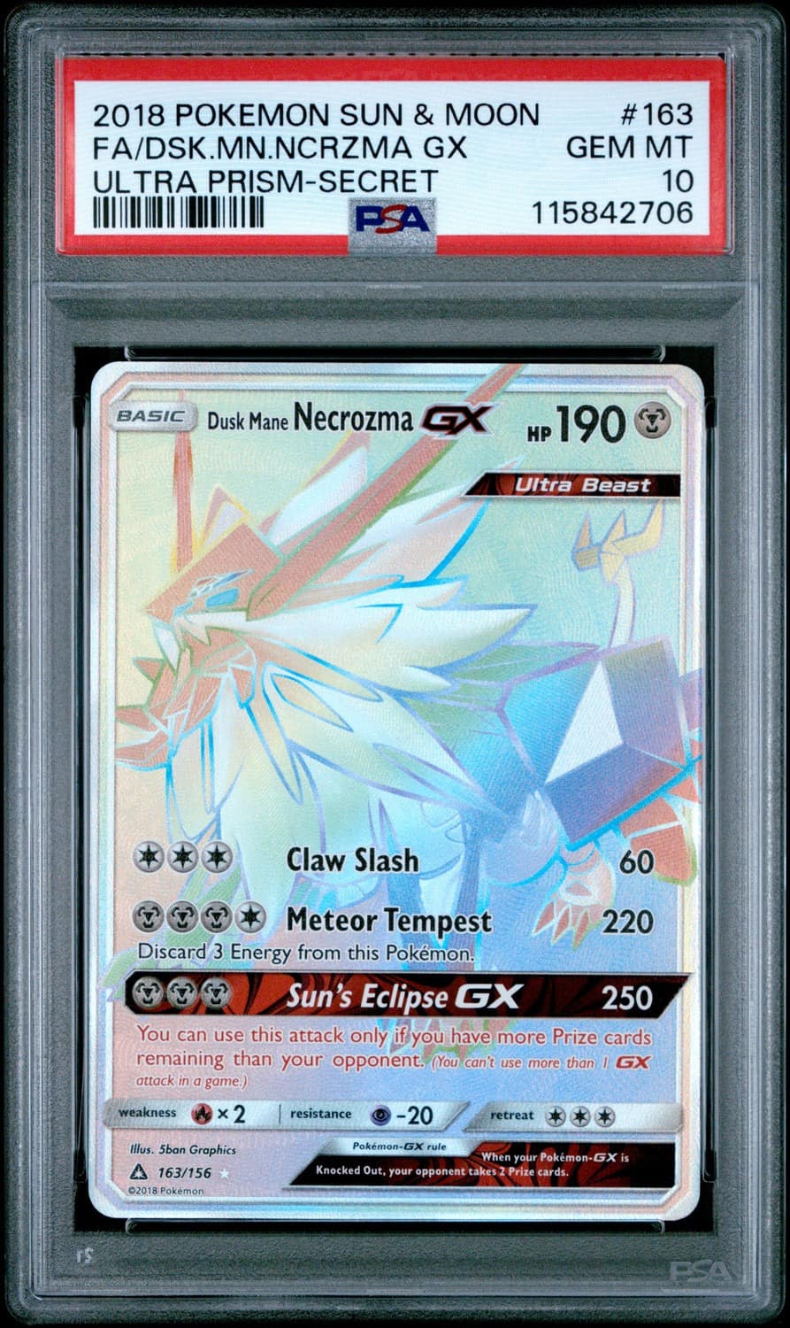 Dusk Mane Necrozma Gx