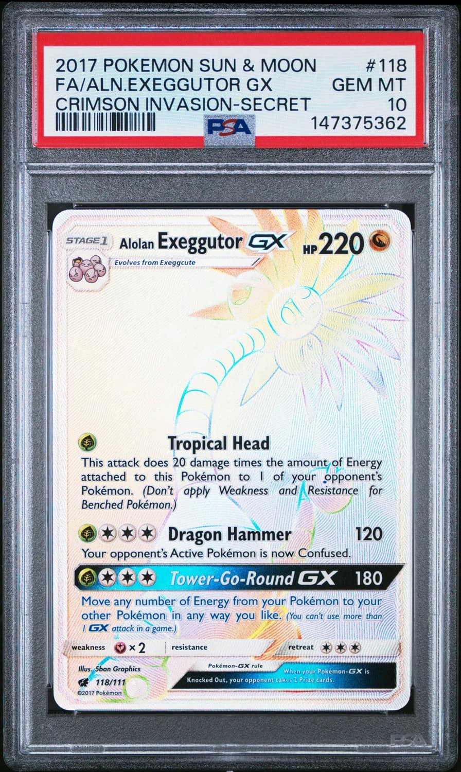 Alolan Exeggutor Gx