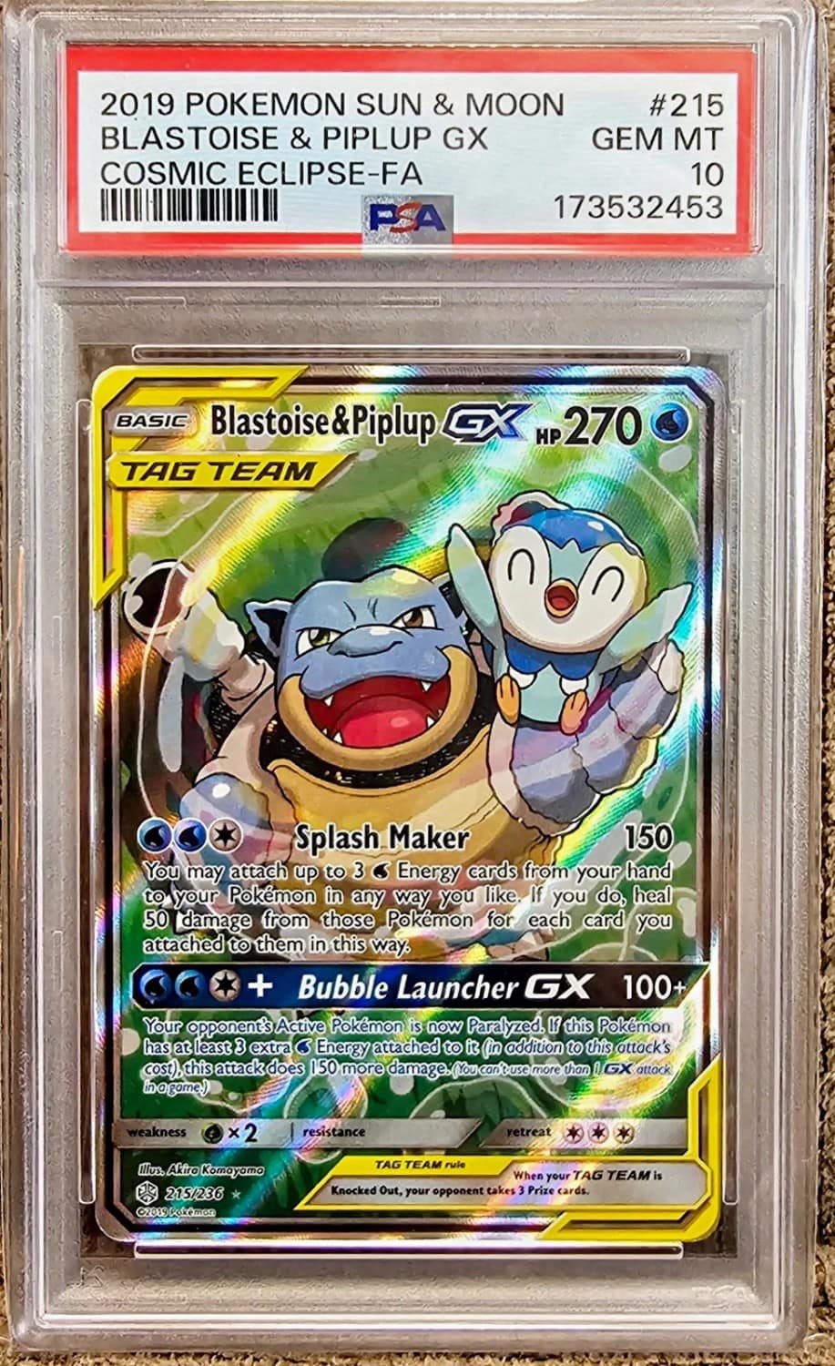 Blastoise & Piplup Gx
