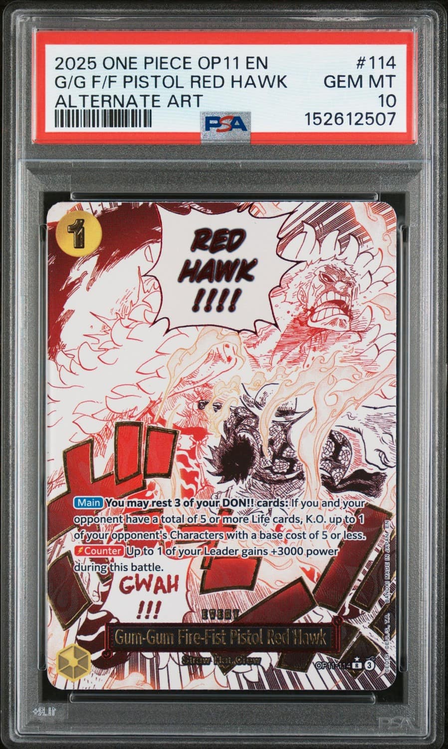 Gum-Gum Fire-Fist Pistol Red Hawk