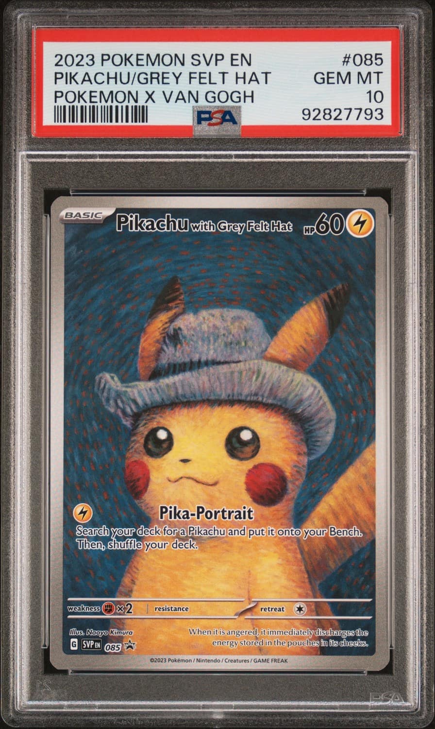 Pikachu/grey Felt Hat