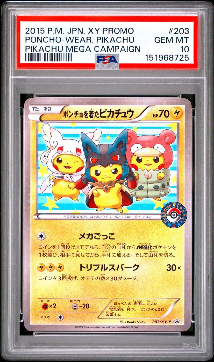 Poncho-Wear Pikachu