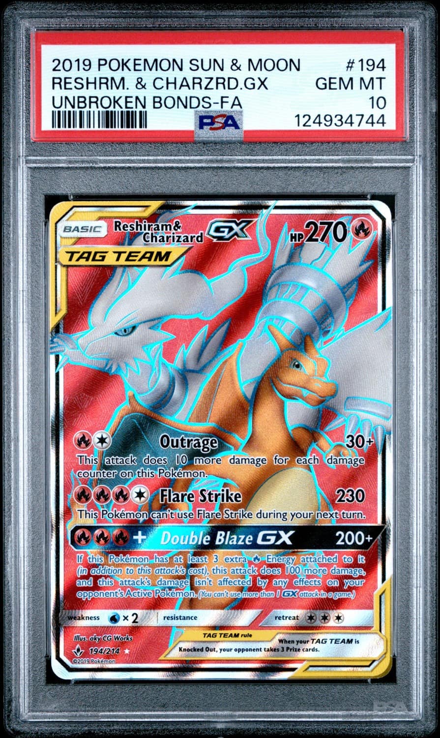 Reshiram & Charizard Gx