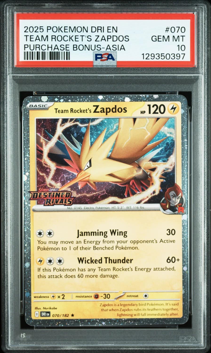 Team Rocket'S Zapdos